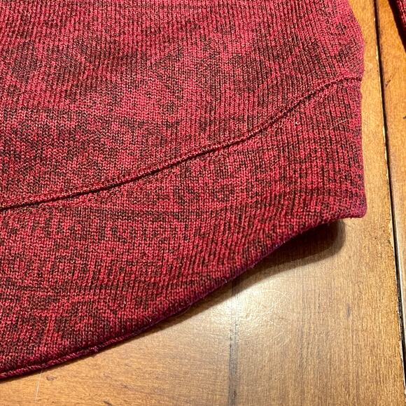 Columbia Pullover Sweater Top Cowl Neck Women's Large Dark Red A-62 - Picture 9 of 15